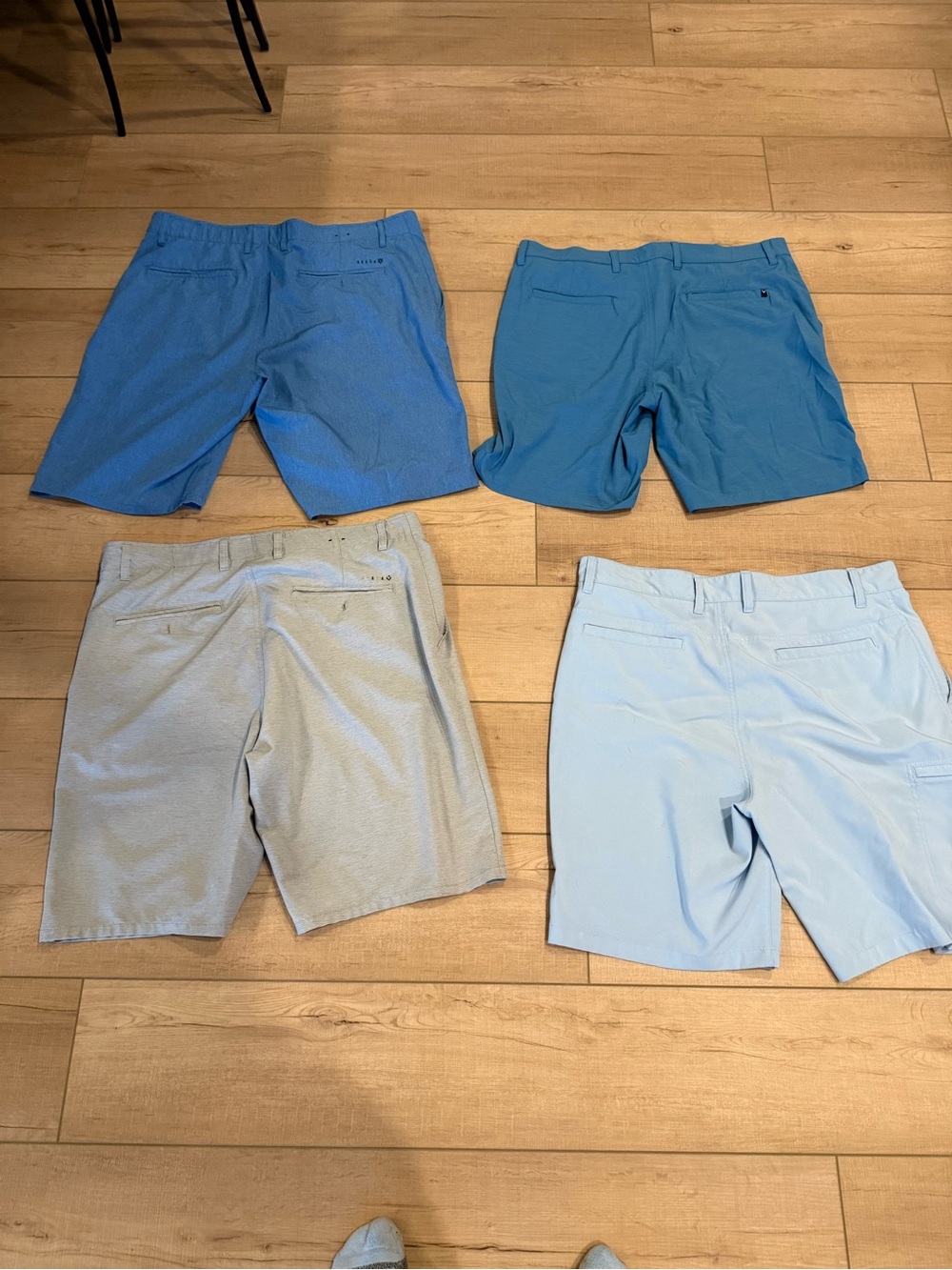 Men's Performance Hybrid Shorts - Blue Multi-Color Options